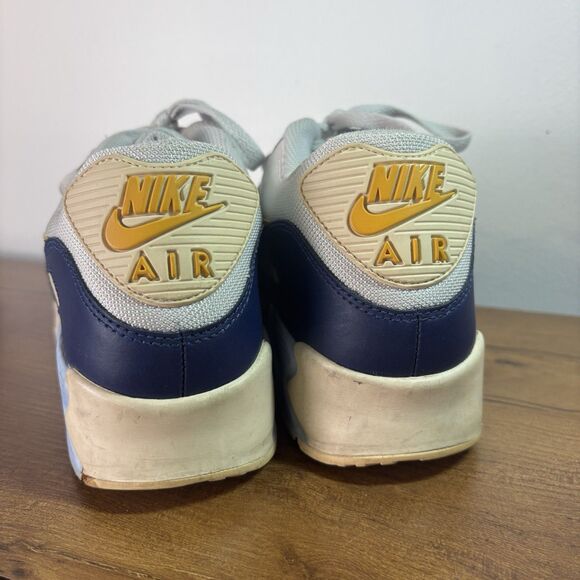 NIKE Air Max 90 Essential Royal Tint Mens Sneakers SZ 10 Platinum-Yellow Ochre main image 6